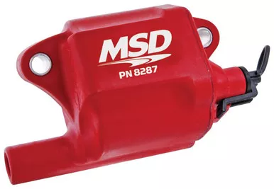 MSD Pro Power Ignition Coil Red 40000V 0.480 ohm Female Socket LS2 LS7 8287