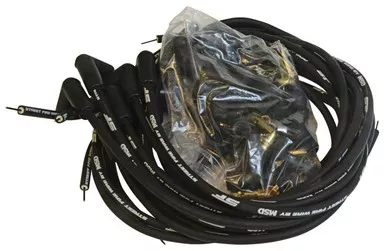 MSD Street Fire Spark Plug Wire Set 8mm Black 90 Degree Boots Universal V8 5553