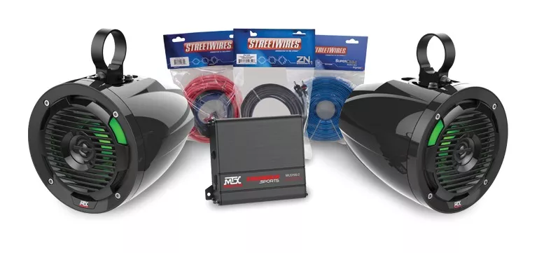 MTX Audio Universal UTV Kit (1 Amp, Pods, For Add-On)