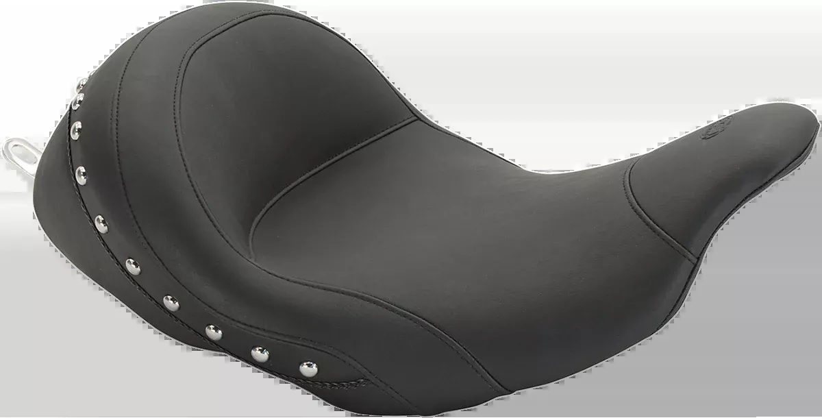 Mustang Lowdown Studded Solo Seat fits 2008-25 Harley Touring Electra Road Glide
