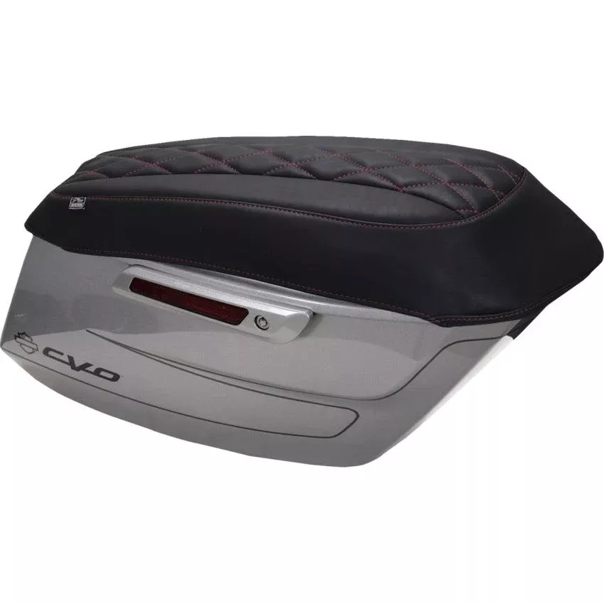 Mustang Saddlebag Lid Covers W/Diamond Stitch Harley 23-25 Touring