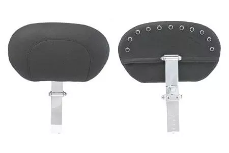 Mustang Seats Driver Backrest (Post & Pad ONLY) -Black Pearl Studs (For use with One-Piece Super Touring Seat #79606) (Not for '24-Up FLHX/FLTR Models)