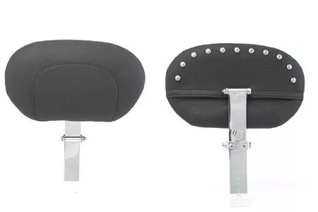 Mustang Seats Driver Backrest (Post & Pad ONLY) -Chrome Studs (For use with One Piece Super Touring Seat#79546)