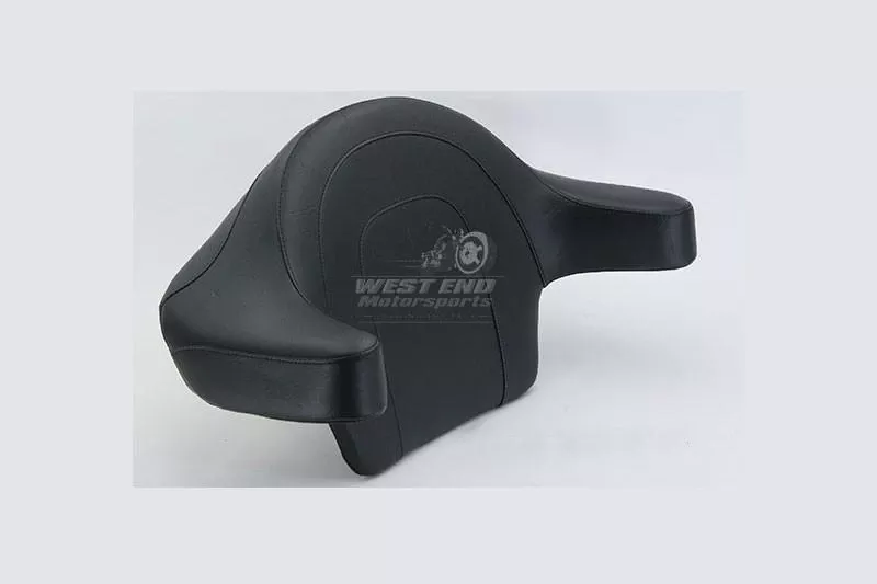 Mustang Seats Summit Extended Arm Wrap-Around Backrest for Harley Davidson Touring Models 2014-Up -Vintage Smooth (with King Tour Pak Only)