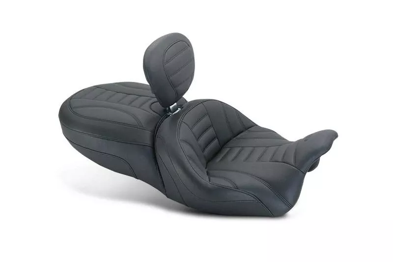 Mustang SeatsOne-piece Vintage Touring with Driver Backrest for Harley-Davidson FLRT Freewheeler