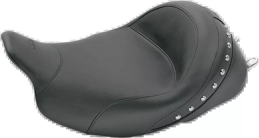 Mustang Studded Stitched Solo Seat fits 2008-2025 Harley Davidson Touring 76029