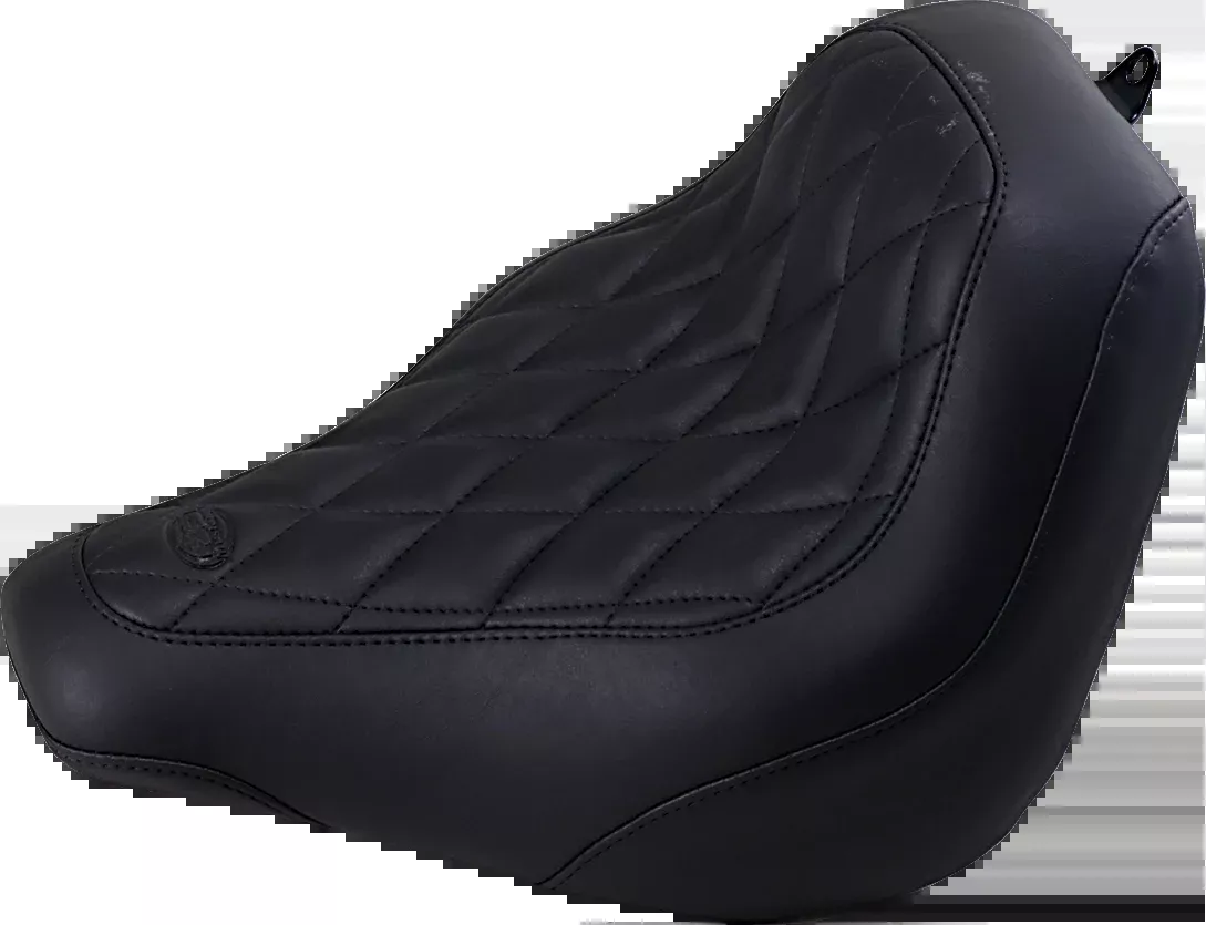 Mustang Wide Tripper Diamond Solo Seat for 2018-2026 Harley Softail FXST FXBB