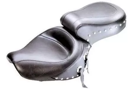 MustangOne-Piece Seat for 1100 Sabre, Spirit, Shadow & ACE/ACE Tourer Models (Click for Fitment Years)-Wide Studded