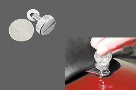 MustangQuarter Turn Thumb Screw to Easily Remove the Rear Seat on Harley Models