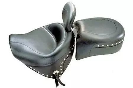MustangTwo-Piece Wide Seat with Driver Backrestfor Raider '08-Up-Studded