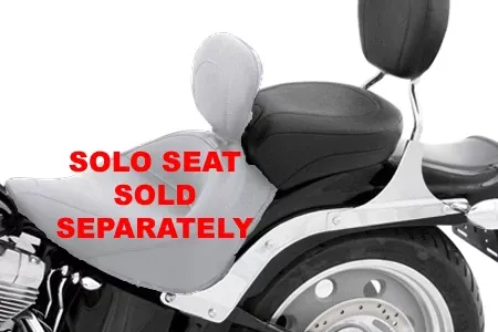 MustangWide Recessed Rear Seat (for Driver Backrest Solos) on Springer Classic '06-07& Heritage Classic '07-15(with Standard Rear Tire) -Plain/Vintage