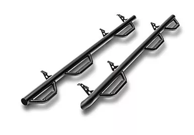N-Fab D20112MC-6-TX 3" Black W-to-W Round Nerf Steps for 2019-2020 Ram 2500 6.4'