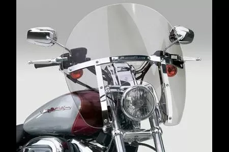 National Cycle SwitchBlade Windshield for FLHR Road King (With or Without H-D Lightbar Installed) - Chopped, Clear Style