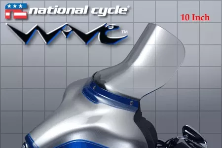 National Cycle Wave Windshield for all FLHT/FLHX '96-13& Tri-Glide/Street Glide Trikes Medium, Light Tint