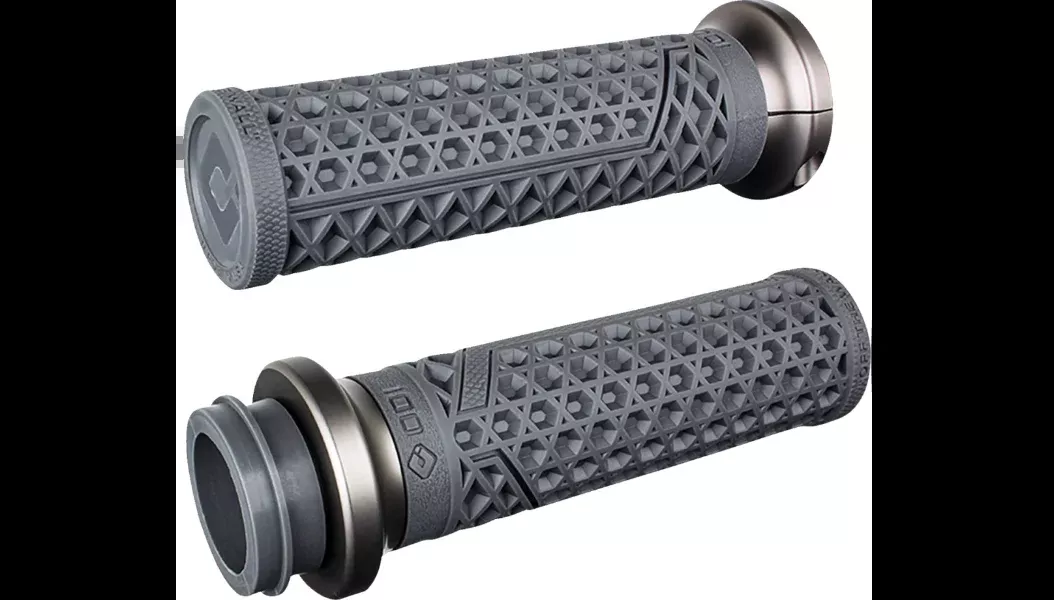 ODI Vans V-Twin Lock-On Grips – Throttle By Wire – Graphite / Gunmetal