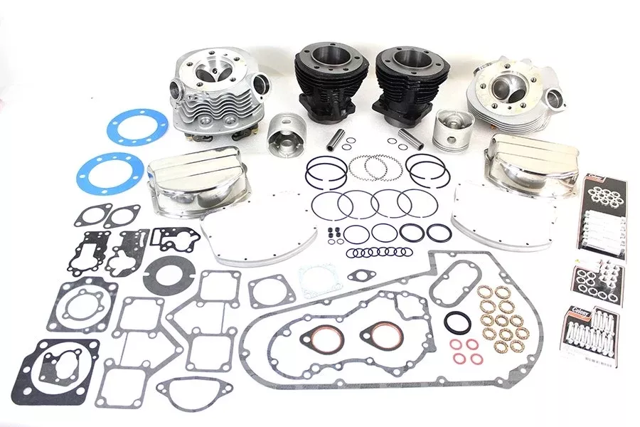 OHO Panhead Top End Cylinder & Heads Kit w/ Gaskets Harley Panhead 63-84
