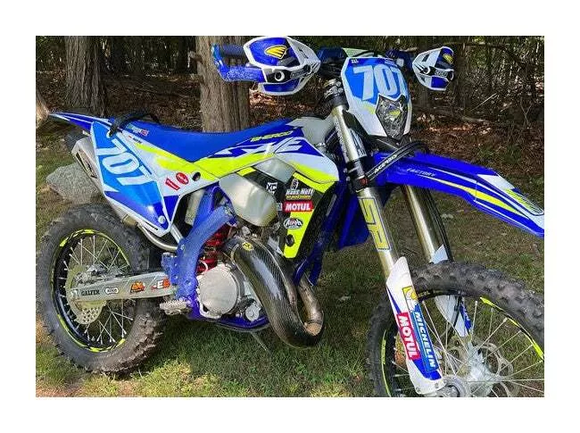 P3 Carbon Fiber MAXCoverage Pipe Guard Sherco 125cc 2017-2025