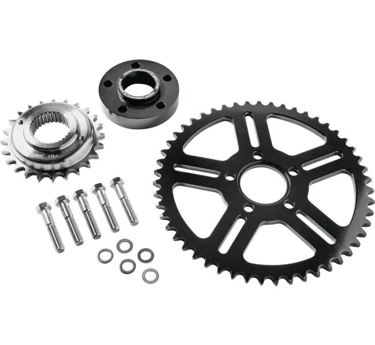 Performance Machine Black Chain Conversion Kit Harley Milwaukee 8 Softail 18-20
