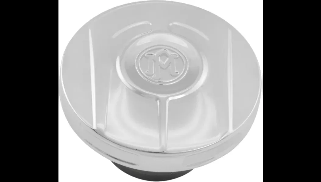 Performance Machine Custom Gas Cap - Scallop - Chrome