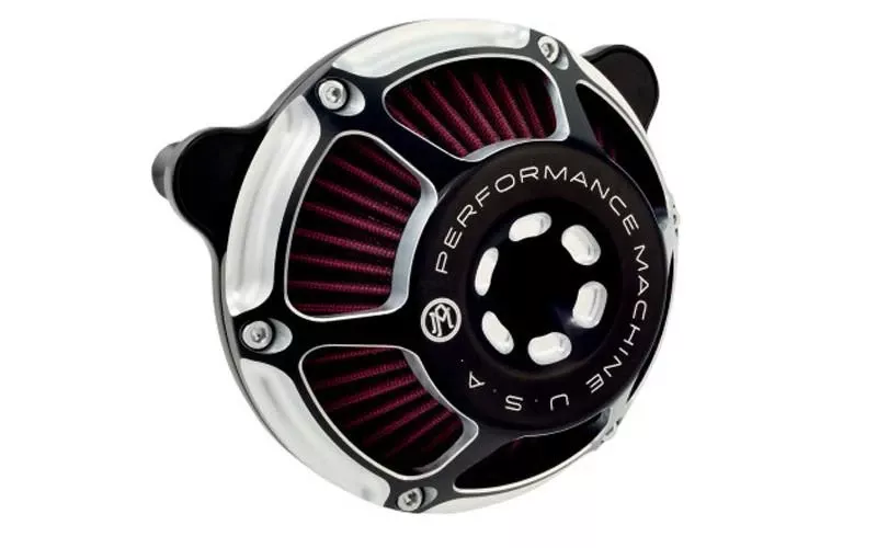 Performance Machine Max HP Air Cleaner for Harley Davidson Touring Models 2008-2016, Softail & FXDLS '16-17 - Contrast Cut