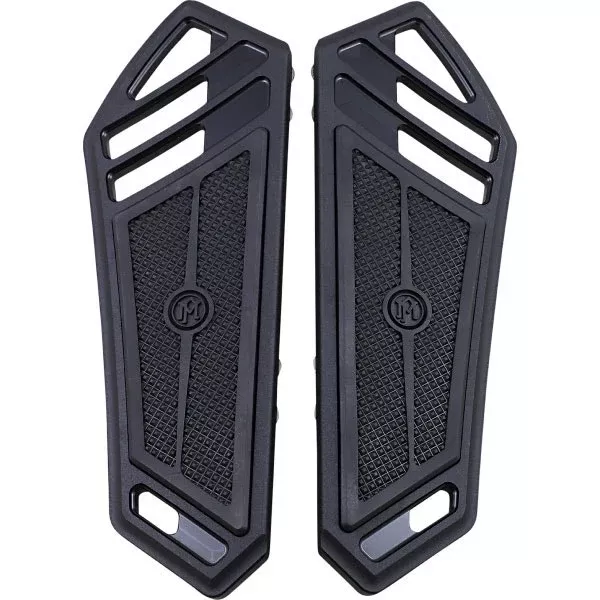Performance Machine PM Superlight Black Ops Driver Front Floorboards Harley FL / ST