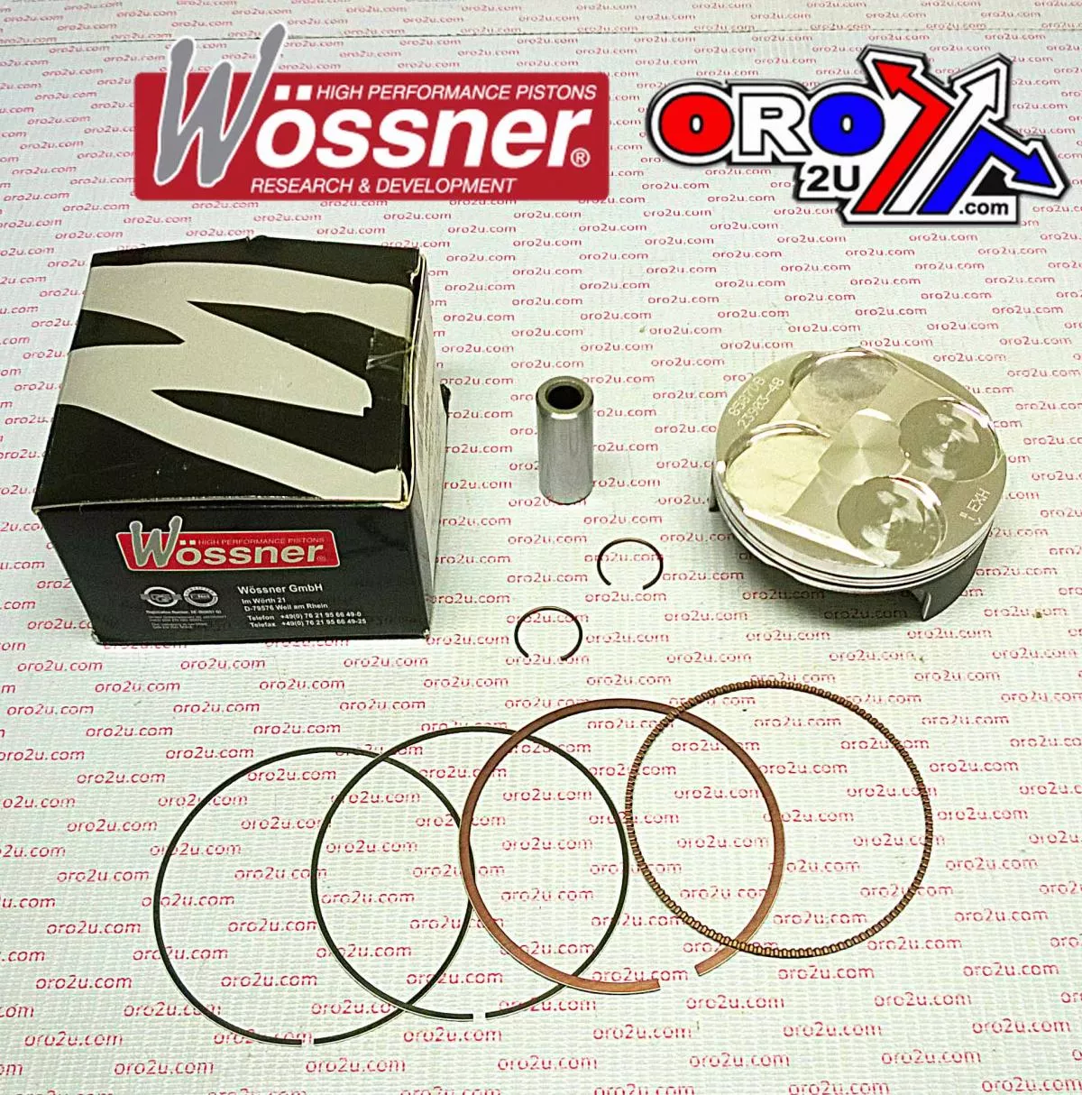 PISTON KIT 04-05 CRF250 82.00, FORGED WOSSNER 8587D400