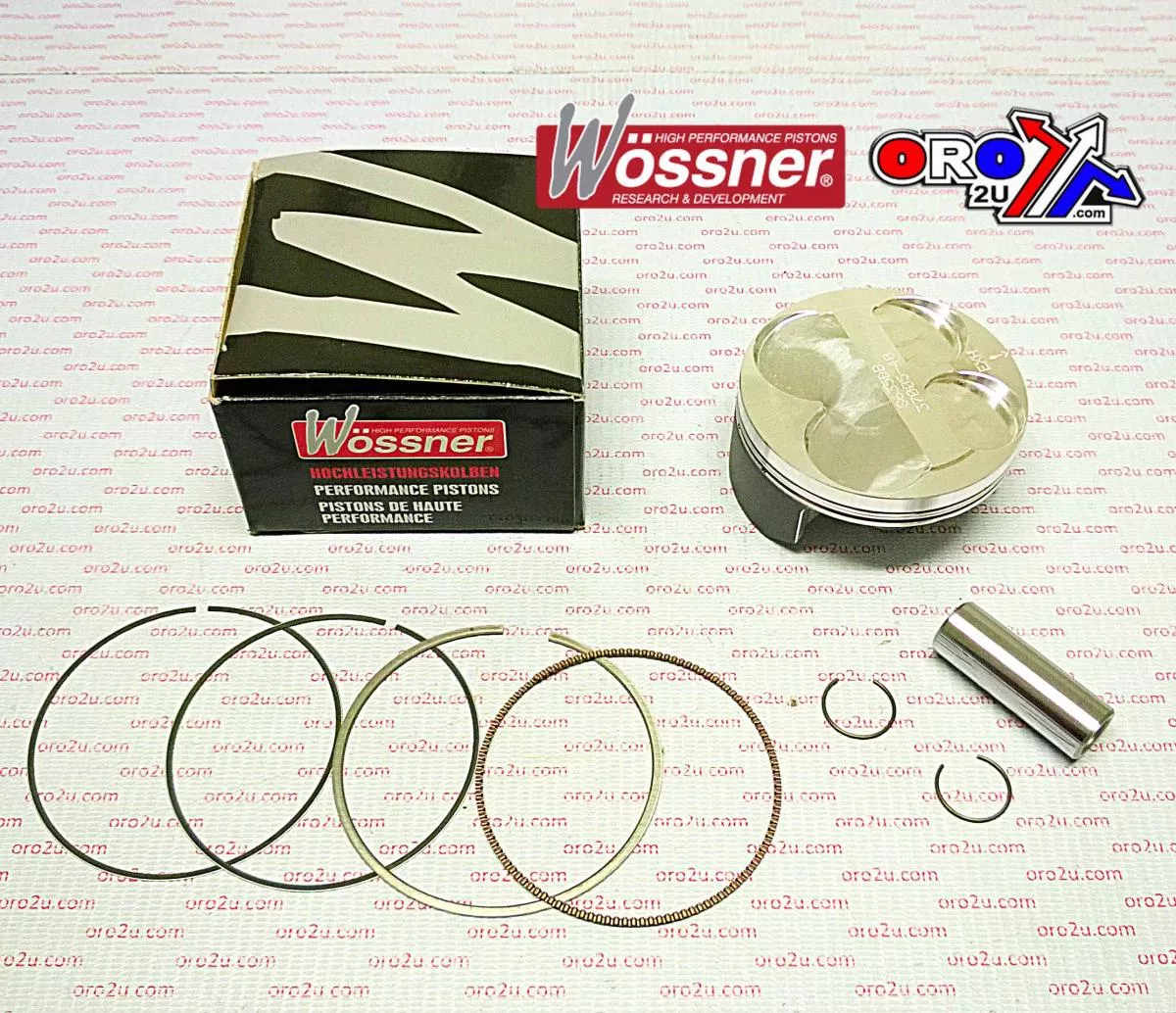 PISTON KIT 06-09 KXF250 77.00, FORGED WOSSNER 8635DC