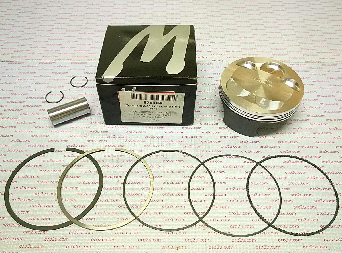 PISTON KIT 06-13 YFZ450 94 A, FORGED WOSSNERS 8784DA