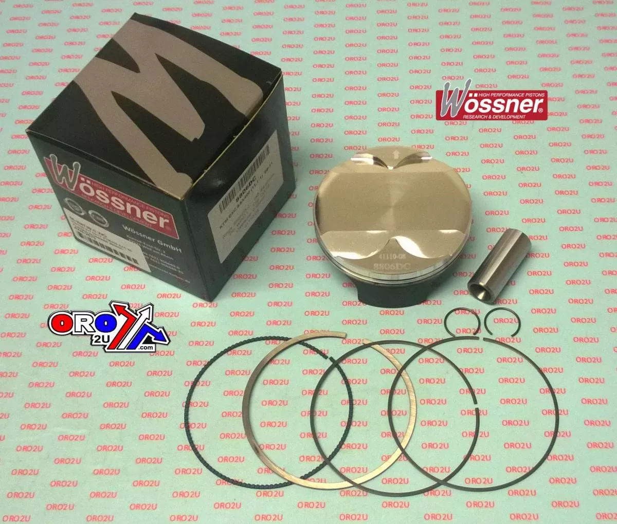 PISTON KIT 09-11 KTM400 EXC 95, FORGED WOSSNER 8806DC