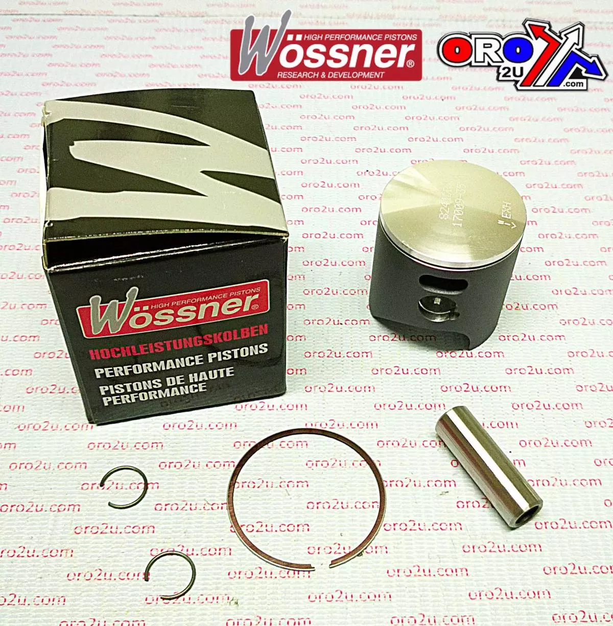 PISTON KIT 09-15 KTM65 SX 45.0, FORGED WOSSNER 8241DB