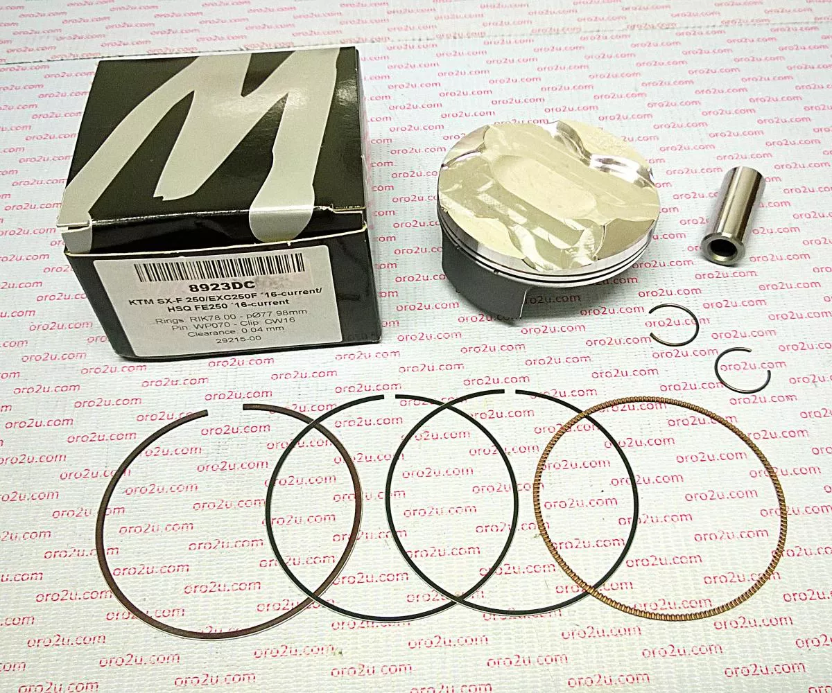 PISTON KIT 16-22 SXF250 78mm B, WOSSNER 8923DB KTM