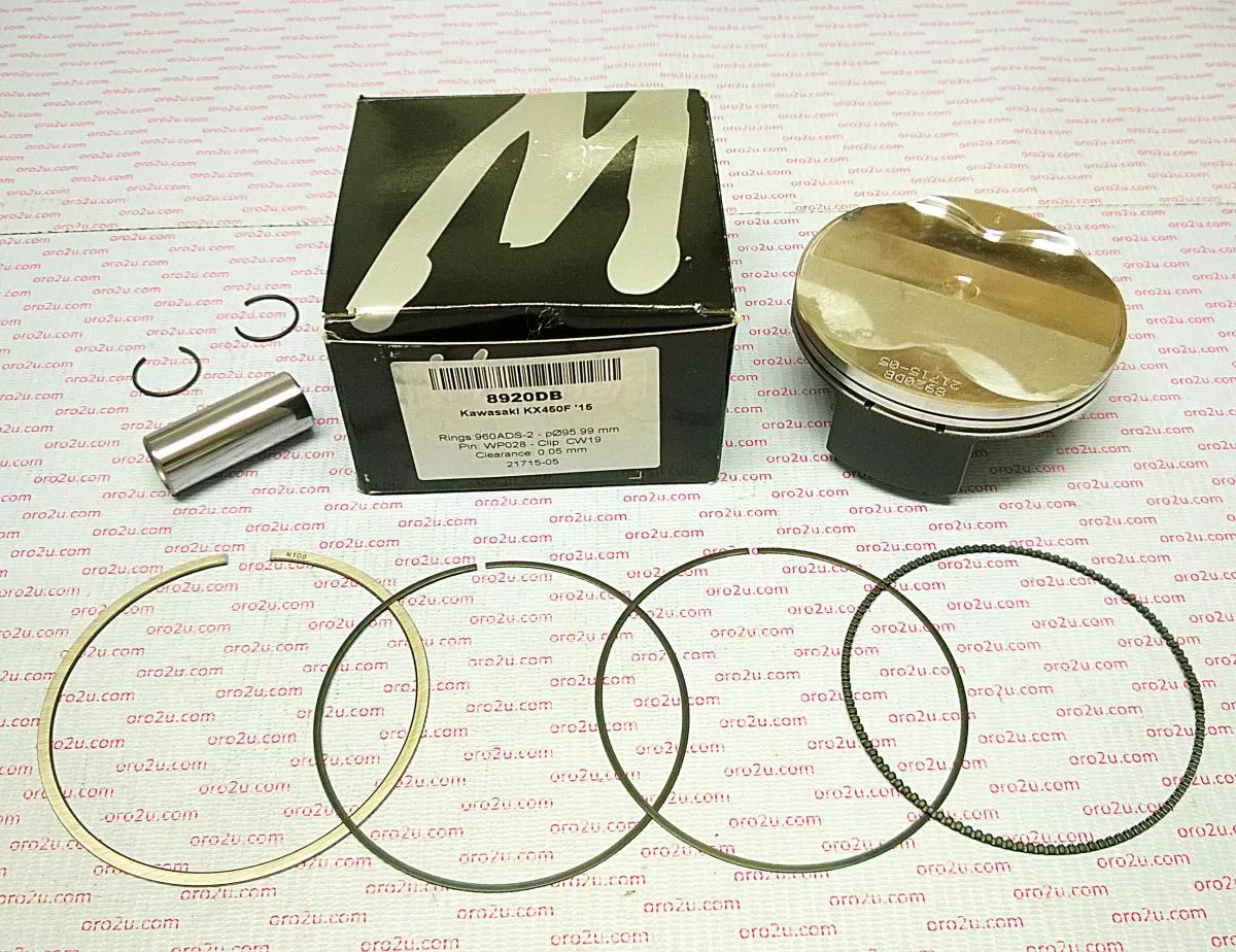 PISTON KIT 2015 KX450F 96.00 A, WOSSNER 8920DA KAWASAKI 13001-0766