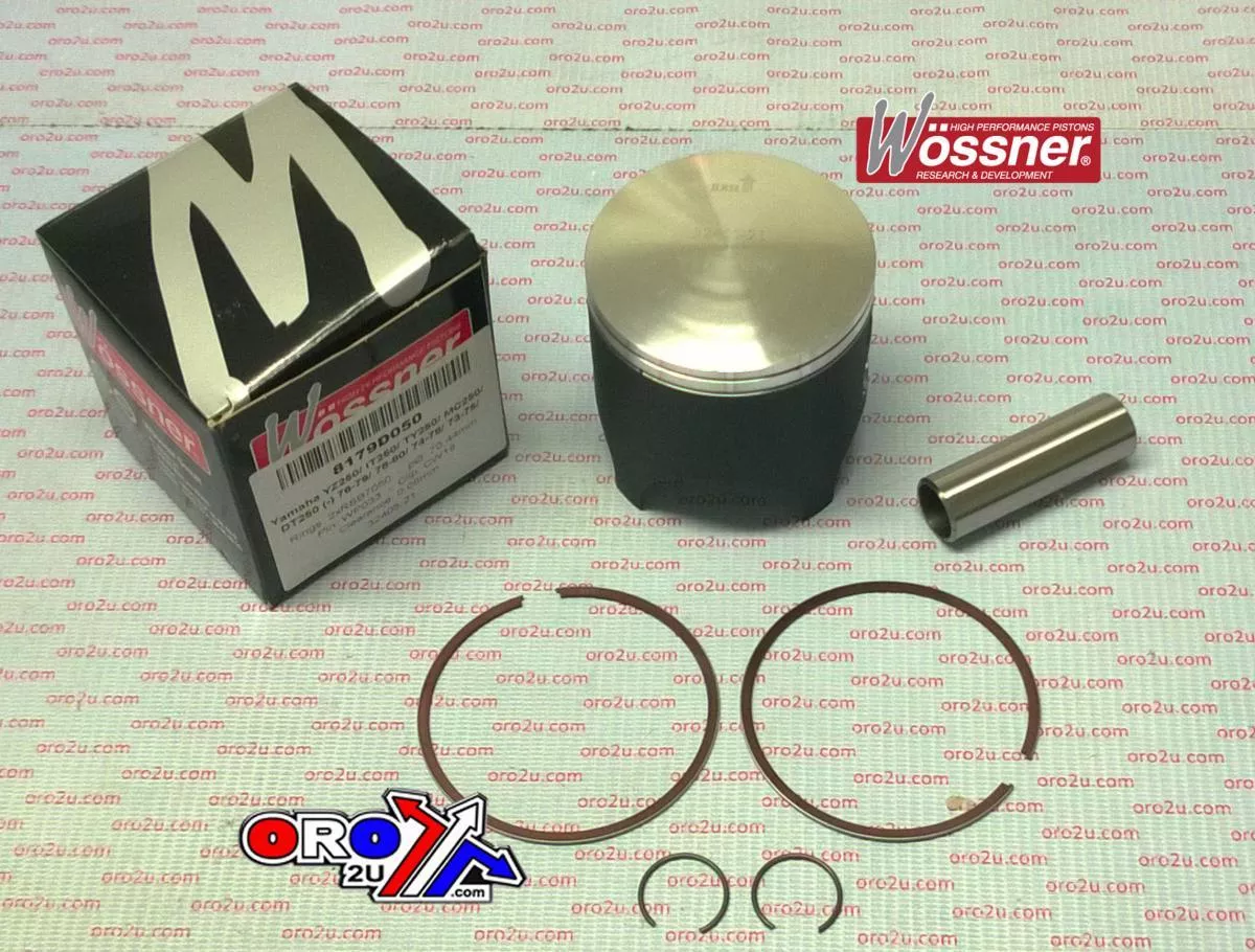 PISTON KIT 76-79 YZ250 72.00, FORGED WOSSNER 8179D200