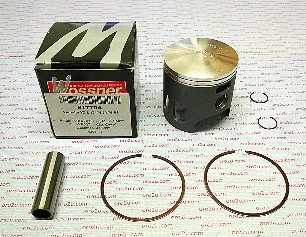 PISTON KIT 76-81 IT175 66.00, FORGED WOSSNER 8177DA