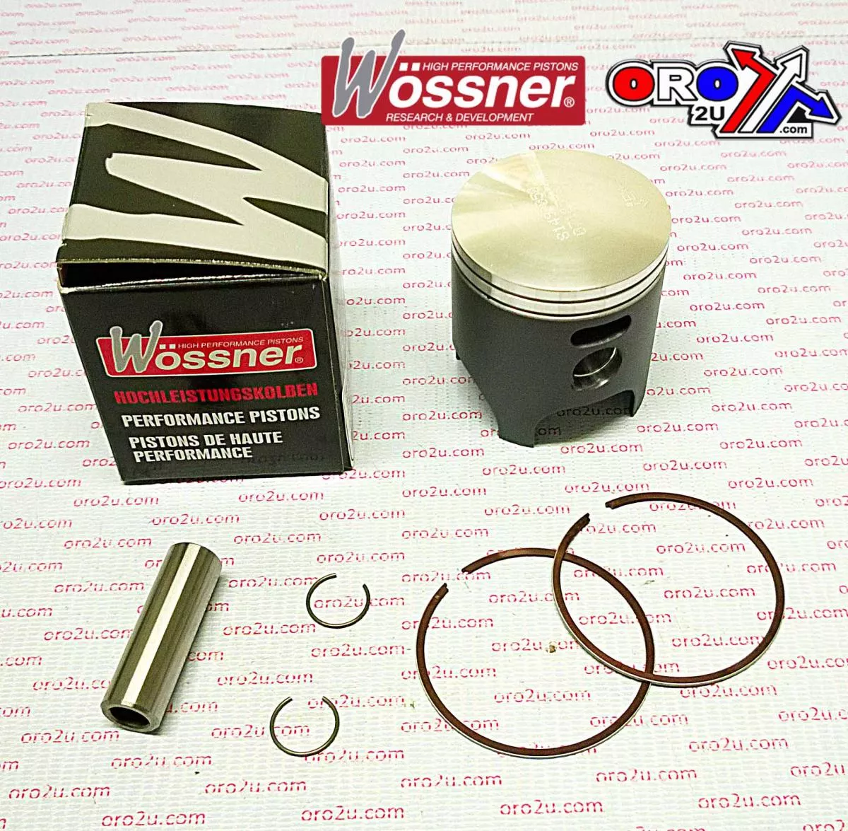 PISTON KIT 80-84 CR125 56.75, FORGED WOSSNER 8149D125