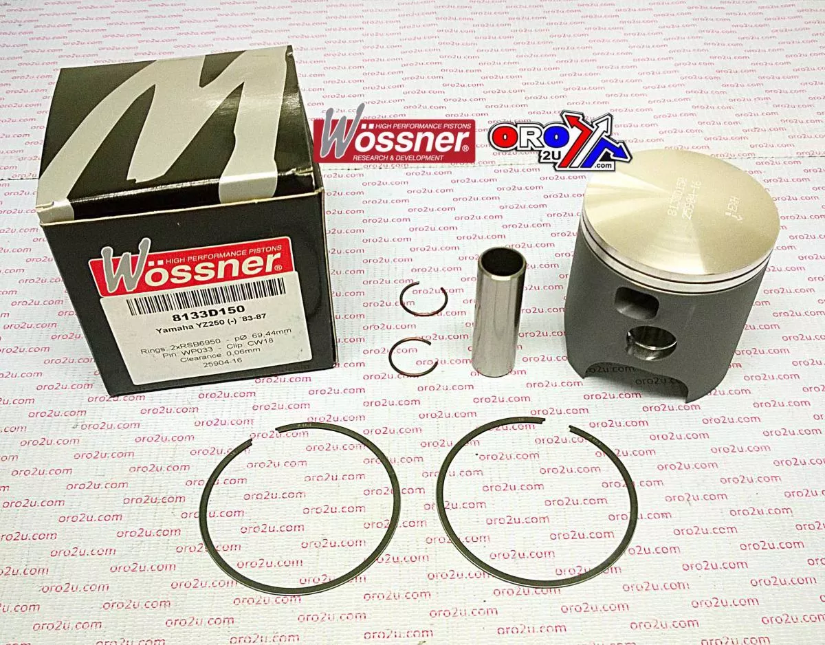 PISTON KIT 83-87 YZ250 70.00, WOSSNER 8133D200 YAMAHA MX