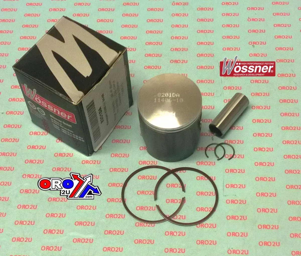 PISTON KIT 84-85 KX80 48.00, WOSSNER 8201DA KAWASAKI MX 13001-1184