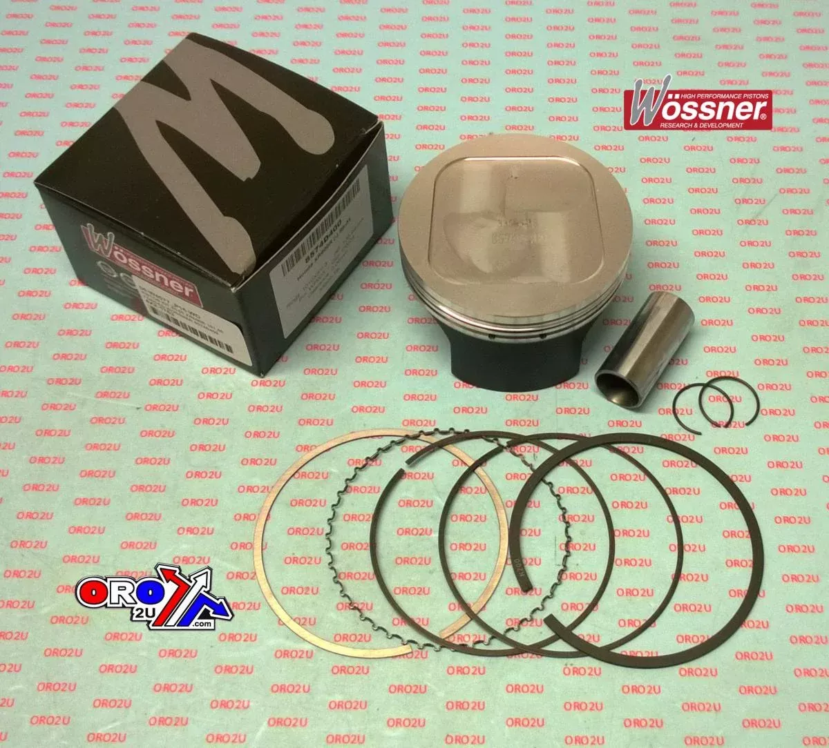 PISTON KIT 85-00 XR600R 101.00, FORGED WOSSNER 8574D400