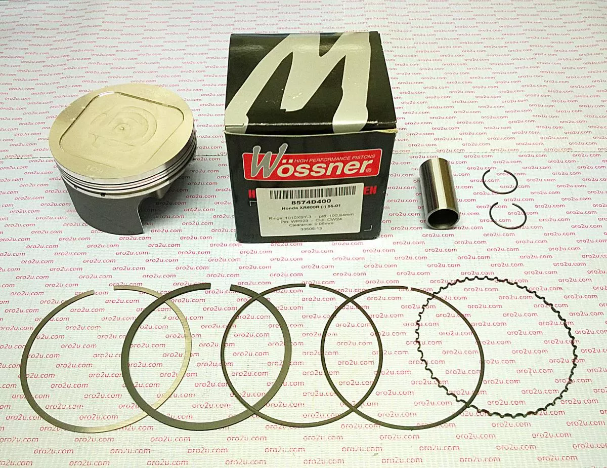 PISTON KIT 85-00 XR600R 97.50, FORGED WOSSNER 8574D050