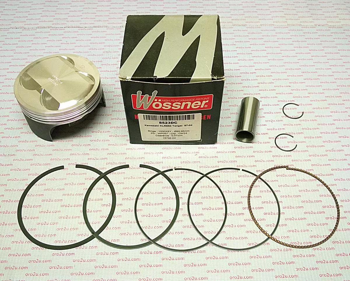 PISTON KIT 87-04 KLR650 101.00, FORGED WOSSNER 8523D100