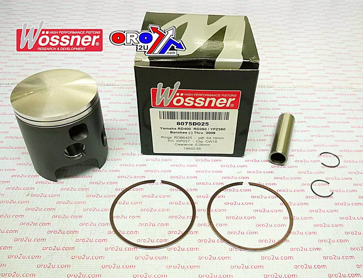 PISTON KIT 87-09 YFZ350 65.00, WOSSNER 8075D100 YAMAHA ATV