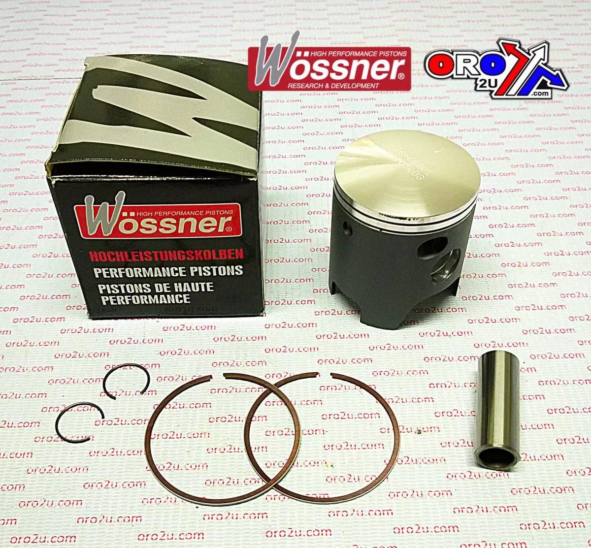 PISTON KIT 88-08 DTR125 57.50, FORGED WOSSNER 8002D150