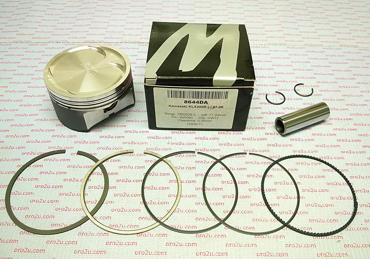 PISTON KIT 97-06 KLX300 80.00, FORGED WOSSNER 8644D200