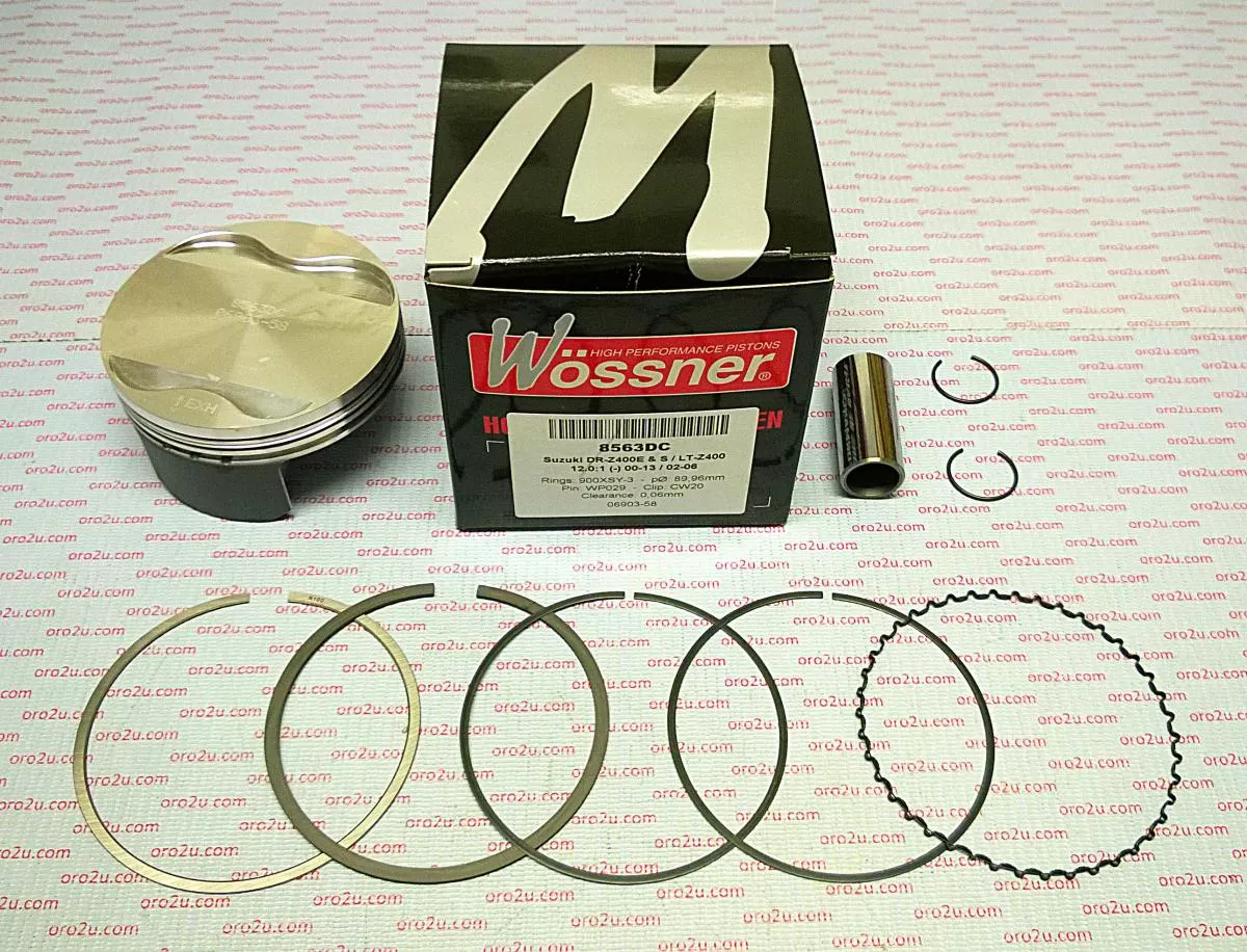 PISTON KIT LTZ400 90.00, FORGED WOSSNER 8563DB