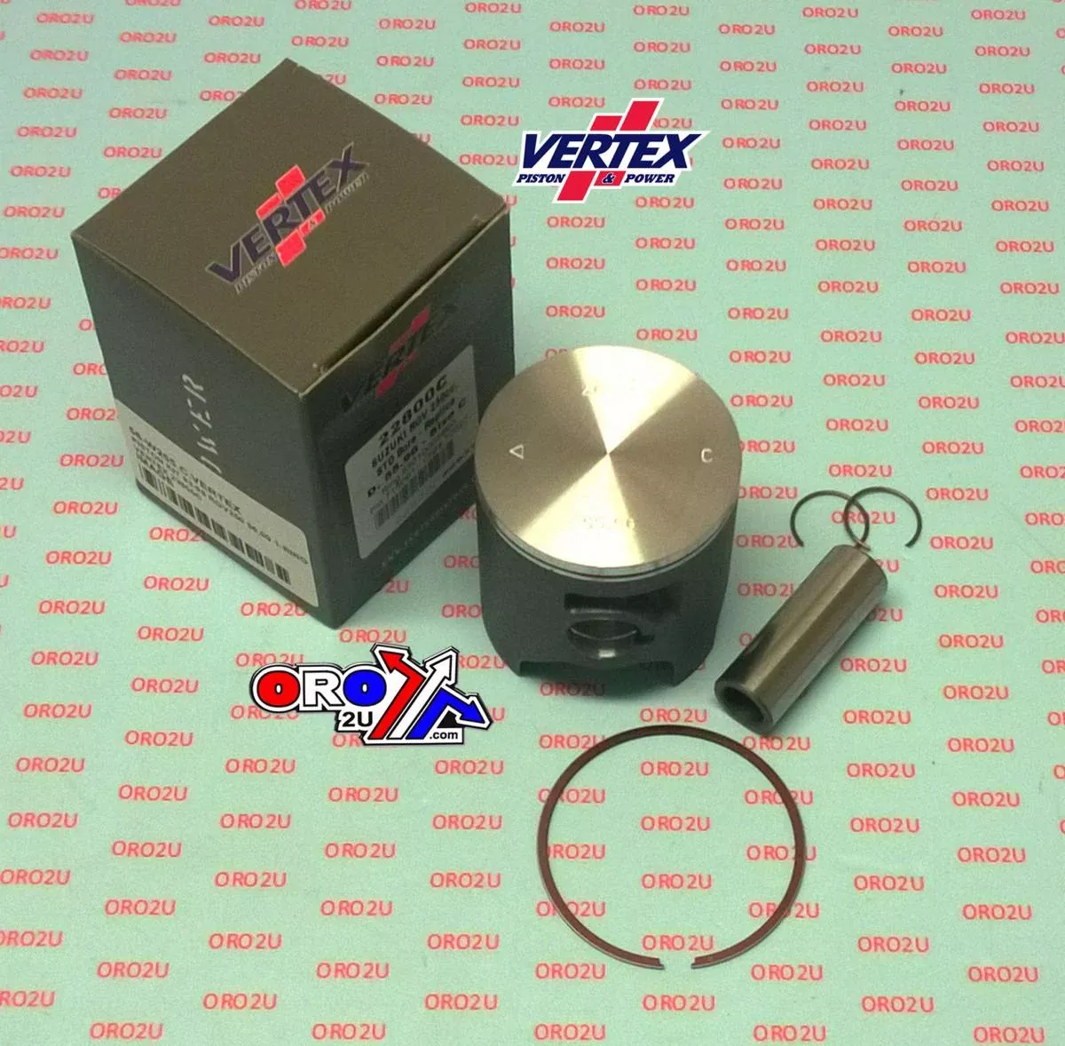 PISTON KIT VERTEX 56.0 D SUZUKI RGV 250/APRILIA RS250, VERTEX 22800D SINGLE RING