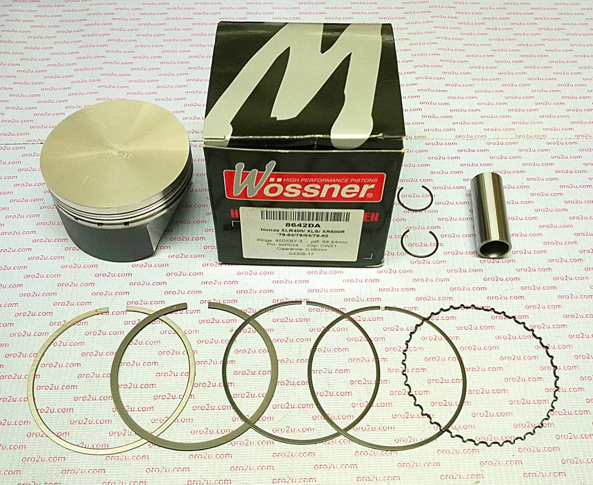PISTON KIT XR XLR 500 90.00, FORGED WOSSNER 8642D100
