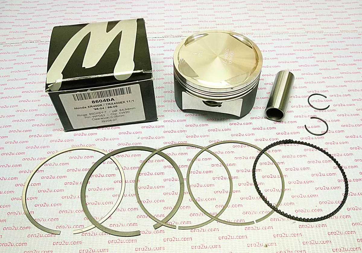 PISTON KIT XR400 TRX400 86.50, FORGED WOSSNER 8604D150