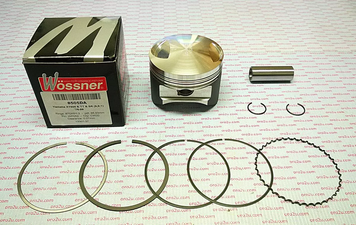 PISTON KIT XT TT SR 500 87.50, FORGED WOSSNER 8505D050