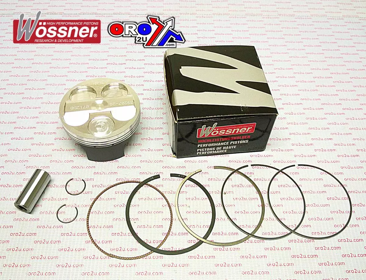 PISTON KIT YZF WRF 250 3-RING, WOSSNER 8712DB 08-13 77mm