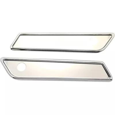 Pro One 104721 Chrome Saddlebag Cover Latch Smooth Harley FLH/T Touring 14-20